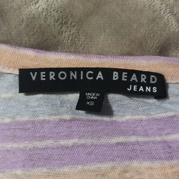 Veronica Beard buttons shine at the shoulders laid-back linen shirt oversized XS - Picture 8 of 9